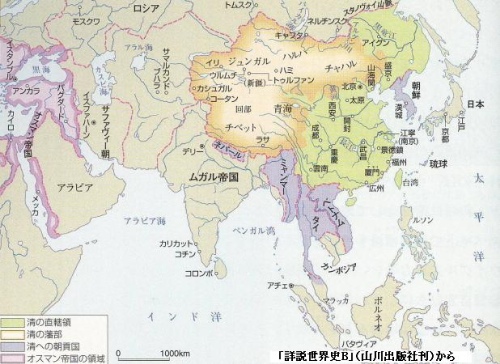 清朝の地図